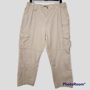 5.11 511 Tactical Series Cargo Utility Canvas Pants Beige 74251 Mens 38 x 34